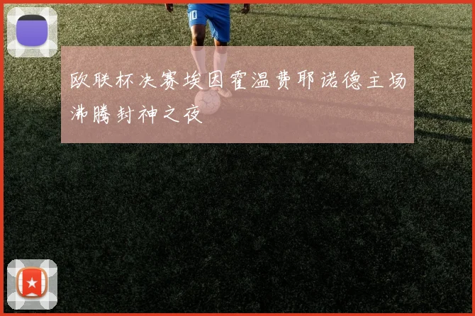 欧联杯决赛埃因霍温费耶诺德主场沸腾封神之夜